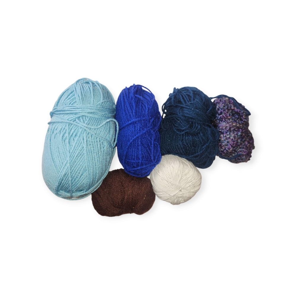 Yarn Lot Skeins Mixed Colors Vintage